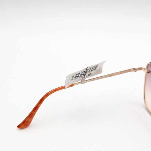 Aire Amor Cat Eye Sunglasses Glitter Rim Bright Gold Shimmer/Brown Grad One Size - Picture 7 of 9